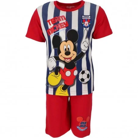 Disney Mickey Mouse Καλοκαιρινή Πιτζάμα Για Αγόρια (MIC-2122-1744 RED) - Πιτζάμες Καλοκαιρινές