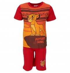 Disney Lion King Καλοκαιρινή Πιτζάμα Για Αγόρια (LIO-2122-1743 RED) - Πιτζάμες Καλοκαιρινές