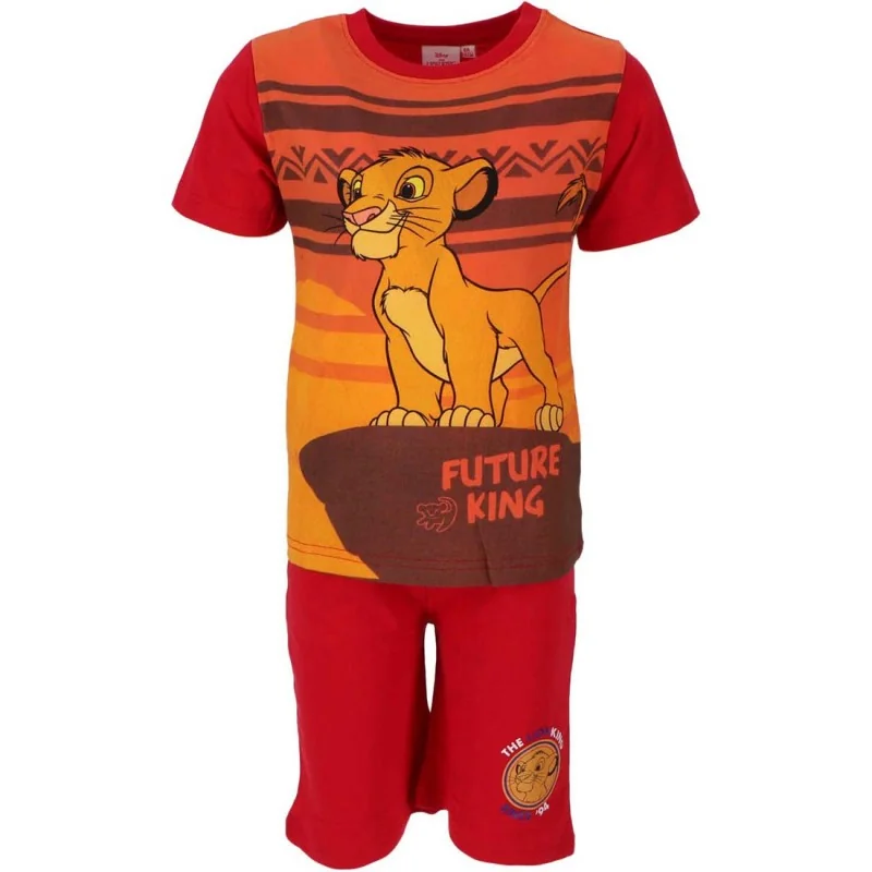 Disney Lion King Καλοκαιρινή Πιτζάμα Για Αγόρια (LIO-2122-1743 RED)