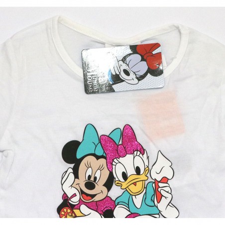 Disney Minnie Mouse Κοντομάνικο Μπλουζάκι για κορίτσια (EV1123 WHITE)