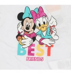 Disney Minnie Mouse Κοντομάνικο Μπλουζάκι για κορίτσια (EV1123 WHITE) - Κοντομάνικα μπλουζάκια