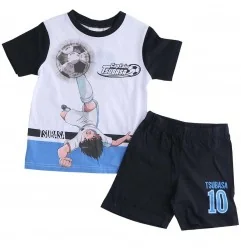 Captain Tsubasa Καλοκαιρινή Πιτζάμα Για Αγόρια (ET2159 WHITE) - Πιτζάμες Καλοκαιρινές
