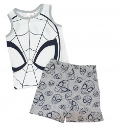 Marvel Spiderman παιδική Καλοκαιρινή πιτζάμα (EV2020 white) - Πιτζάμες Καλοκαιρινές