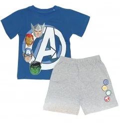Marvel Avengers Καλοκαιρινή Πιτζάμα Για Αγόρια (AV 52 04 368 blue) - Πιτζάμες Καλοκαιρινές