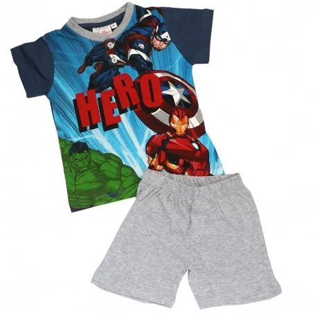 Marvel Avengers Καλοκαιρινή Πιτζάμα Για Αγόρια (EV2091 grey) - Πιτζάμες Καλοκαιρινές