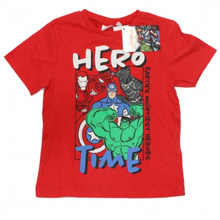 Marvel Avengers κοντομάνικο Μπλουζάκι αγόρια (WE1167 red)