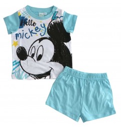 Disney Baby Mickey Mouse Βρεφική Καλοκαιρινή Πιτζάμα για αγόρια (SE0345 SKY) - Πιτζάμες