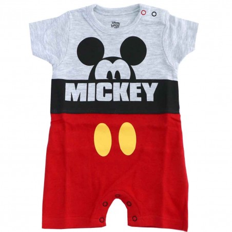 Disney Baby Mickey Mouse Βρεφικό Καλοκαιρινό φορμάκι (DIS BMB 51 05 9225 Grey) - Καλοκαιρινά φορμάκια