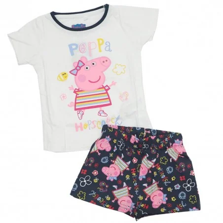 Peppa Pig Καλοκαιρινή Πιτζάμα Για κορίτσια (PP 52 04 929 white) - Πιτζάμες Καλοκαιρινές