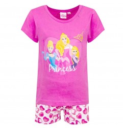 Disney Princess παιδική καλοκαιρινή πιτζάμα (34577Pink) - Πιτζάμες Καλοκαιρινές