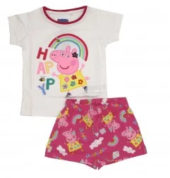 Peppa Pig Καλοκαιρινή Πιτζάμα Για κορίτσια (PP 52 04 928 white) - Πιτζάμες Καλοκαιρινές