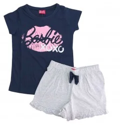 Barbie Καλοκαιρινή Πιτζάμα Για κορίτσια (BAR 52 04 225 NAVY) - Πιτζάμες Καλοκαιρινές