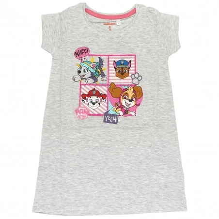 Paw Patrol Κοντομάνικο Νυχτικό Για Κορίτσια (PAW 52 04 1742 grey) - Νυχτικά