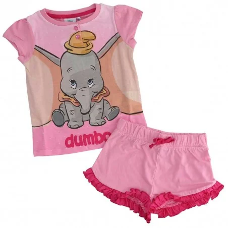 Disney Dumbo παιδική καλοκαιρινή πιτζάμα (UE7306 pink) - Πιτζάμες Καλοκαιρινές