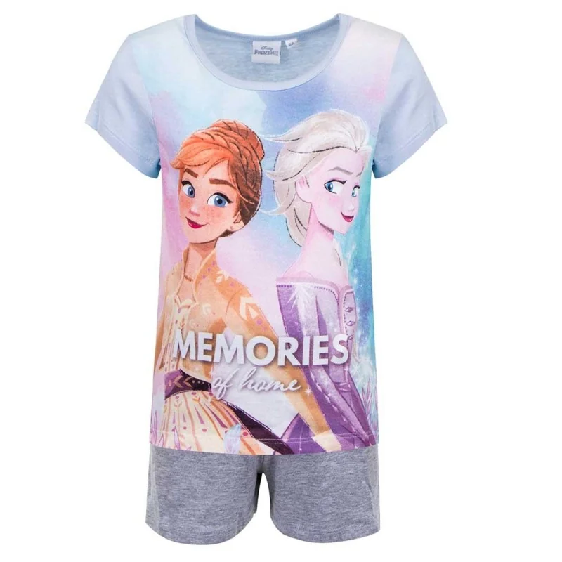 Disney Frozen Καλοκαιρινή Πιτζάμα Για Κορίτσια (UE2012 GREY)