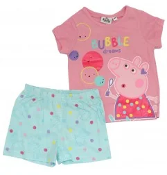Peppa Pig Καλοκαιρινή Πιτζάμα Για κορίτσια (EV2003 pink) - Πιτζάμες Καλοκαιρινές
