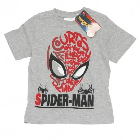 Marvel Spiderman παιδική Καλοκαιρινή πιτζάμα (UE2034 grey)