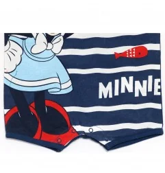 Disney Baby Minnie Mouse Βρεφικό Καλοκαιρινό Φορμάκι 100% Βαμβακερό - Navy Blue Nautical Style (ET0094A) - Καλοκαιρινά φορμάκια