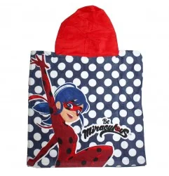 Miraculous Ladybug Παιδικό Πόντσο θαλάσσης 50x100 (ER1760)