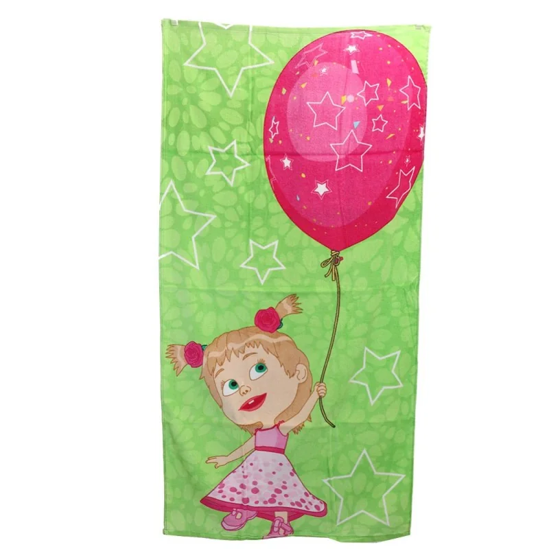 Masha And The Bear Παιδική βαμβακερή Πετσέτα θαλάσσης 70x140εκ. (Masza 042)