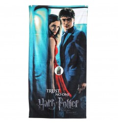 Harry Potter Βαμβακερή Πετσέτα θαλάσσης "Harry Potter and the Deathly Hallows I" 70x140εκ. (HP191051-R) - Πετσέτες Βαμβακερές