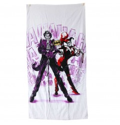 Batman Joker and Harley Quinn Πετσέτα θαλάσσης 70x140εκ. (BAT191098-R) - Πετσέτες Βαμβακερές