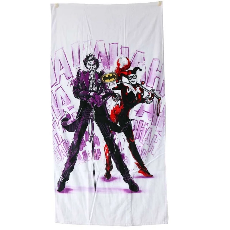 Batman Joker and Harley Quinn Πετσέτα θαλάσσης 70x140εκ. (BAT191098-R)
