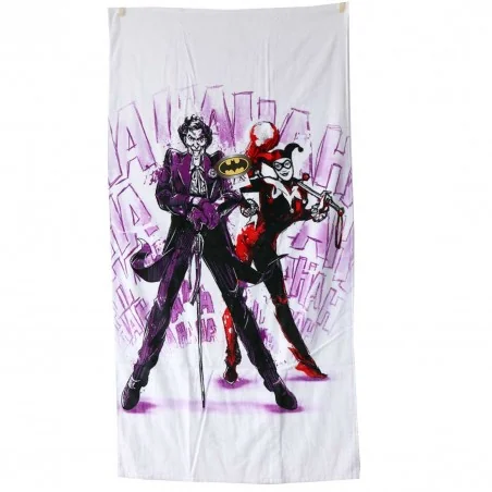 Batman Joker and Harley Quinn Πετσέτα θαλάσσης 70x140εκ. (BAT191098-R)