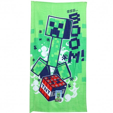 Minecraft παιδική Πετσέτα Θαλάσσης Boom 70x140εκ. (JFK103243)