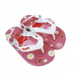Peppa Pig Παιδικές Σαγιονάρες με λάστιχο (PP13457white) - Σαγιονάρες/ παντόφλες κορίτσι