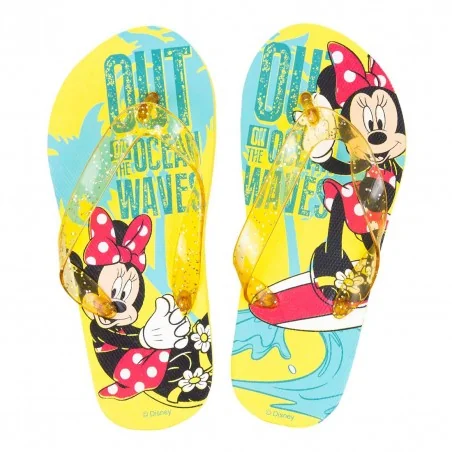 Disney Minnie Mouse Παιδικές Σαγιονάρες (WD15014 Yellow) - Σαγιονάρες/ παντόφλες κορίτσι