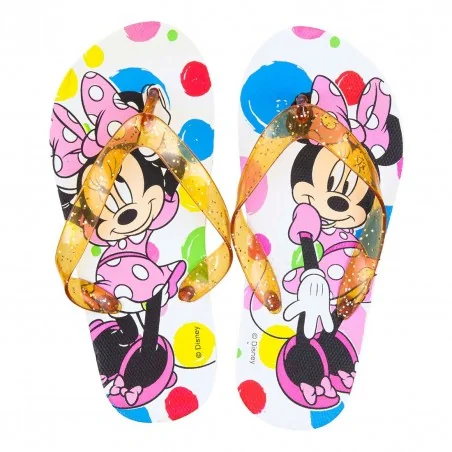 Disney Minnie Mouse Παιδικές Σαγιονάρες (WD15014 White) - Σαγιονάρες/ παντόφλες κορίτσι