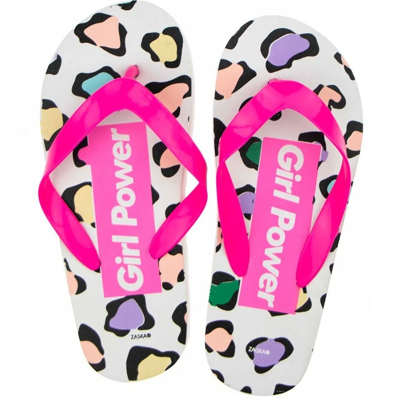 Σαγιονάρες για κορίτσια Girl Power (ZK50659 White) Σαγιονάρες για κορίτσια Girl Power (ZK50659 White)