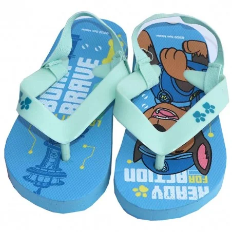 Paw Patrol Παιδικές σαγιονάρες με λάστιχο (PN12914BLUE) - Σαγιονάρες/ παντόφλες αγόρι