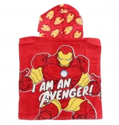Marvel Avengers Ironman Παιδικό Πόντσο θαλάσσης 50x100εκ. (ER1956) - Βαμβακερά Πόντσο