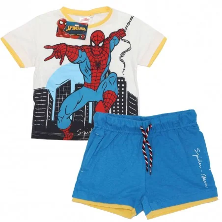 Marvel Spiderman Καλοκαιρινό Σετ Για Αγόρια (WE1212 White) - Καλοκαιρινά Σετ
