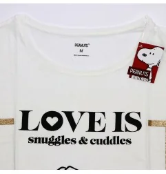 Snoopy βαμβακερό γυναικείο T-shirt- νυχτικό ύπνου (SN 53 04 486)