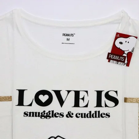 Snoopy βαμβακερό γυναικείο T-shirt- νυχτικό ύπνου (SN 53 04 486)