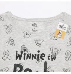 Disney Winnie The Pooh βαμβακερό γυναικείο T-shirt- νυχτικό ύπνου (DIS BP 53 04 9738 GREY)