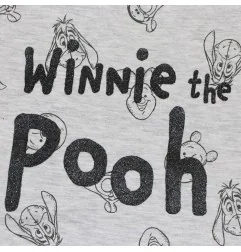 Disney Winnie The Pooh βαμβακερό γυναικείο T-shirt- νυχτικό ύπνου (DIS BP 53 04 9738 GREY) - Γυναικεία νυχτικά