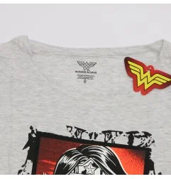 Wonder Woman βαμβακερό γυναικείο T-shirt- νυχτικό ύπνου (WW 53 04 049 GREY)