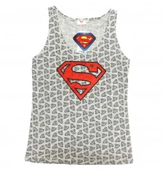 Superman Γυναικεία Καλοκαιρινή Πιτζάμα (ET3626GREY) - Γυναικείες Πιτζάμες