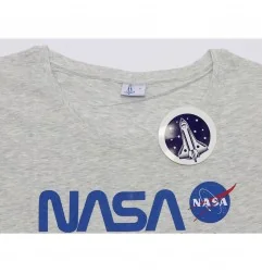 Nasa βαμβακερό γυναικείο T-shirt- νυχτικό ύπνου (NASA 53 04 011/012 Grey)