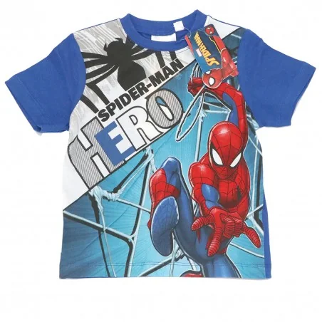 Marvel Spiderman παιδική Καλοκαιρινή πιτζάμα (UE2036 BLUE)