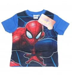 Marvel Spiderman Καλοκαιρινή Πιτζάμα Για Αγόρια (SP-2122-1768 BLUE) - Πιτζάμες Καλοκαιρινές