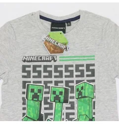 Minecraft βαμβακερή καλοκαιρινή Πιτζάμα Για αγόρια (FKC48702 Grey)