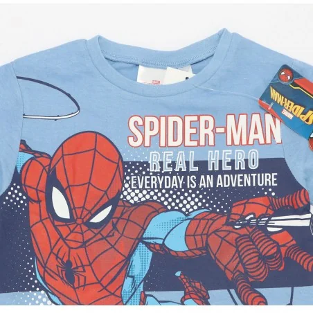 Marvel Spiderman κοντομάνικο Μπλουζάκι Για Αγόρια (EV1037 blue)