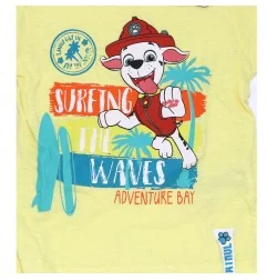 Paw Patrol Κοντομάνικο μπλουζάκι για αγόρια (PAW 52 02 1668 yellow)