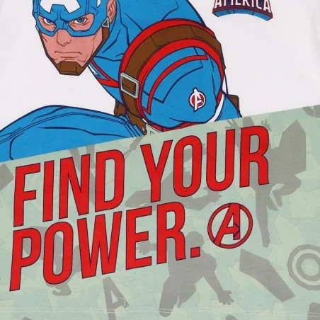 Marvel Avengers κοντομάνικο Μπλουζάκι αγόρια (EV1024 WHITE) Marvel Avengers κοντομάνικο Μπλουζάκι αγόρια (EV1024 WHITE)