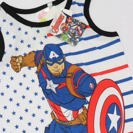 Marvel Avengers Captain America Αμάνικο Μπλουζάκι Για Αγόρια (UE1064)